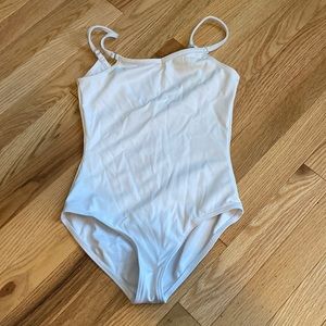 White ballet/dance leotard for girls